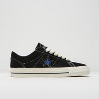 Converse x Quartersnacks One Star Pro Ox Shoes - Black / Egret / Hyper Blue thumbnail