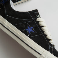 Converse x Quartersnacks One Star Pro Ox Shoes - Black / Egret / Hyper Blue thumbnail