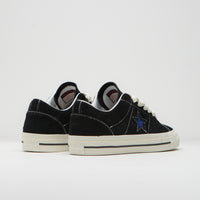 Converse x Quartersnacks One Star Pro Ox Shoes - Black / Egret / Hyper Blue thumbnail