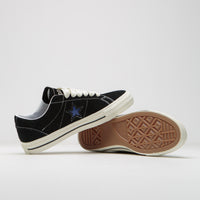 Converse x Quartersnacks One Star Pro Ox Shoes - Black / Egret / Hyper Blue thumbnail