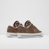 Converse x Quartersnacks One Star Pro Ox Shoes - Dark Clove / White / Cherry thumbnail