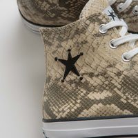 Converse x Stussy Chuck 70 Hi Shoes in Grey and Black / Egret thumbnail