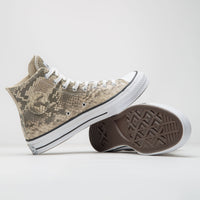 Converse x Stussy Chuck 70 Hi Shoes in Grey and Black / Egret thumbnail