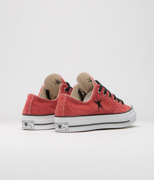 Converse x Stussy Chuck 70 Ox Shoes - Poppy Red | flatspot