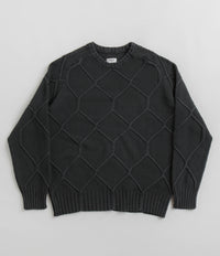 Dancer Fence Knit Sweatshirt in Charcoal