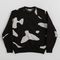 Dancer Mask Knit Sweatshirt in Black thumbnail