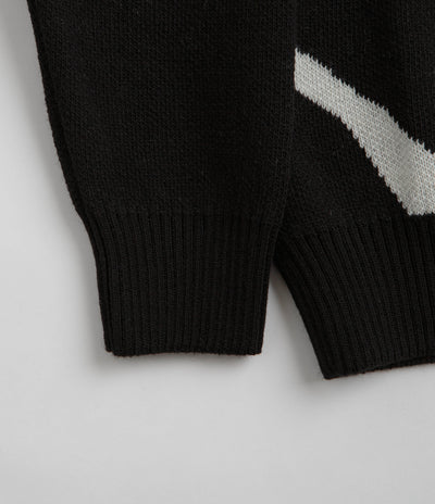 Dancer Mask Knit Sweatshirt - Black