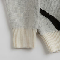 Dancer Mask Knit Sweatshirt - White thumbnail