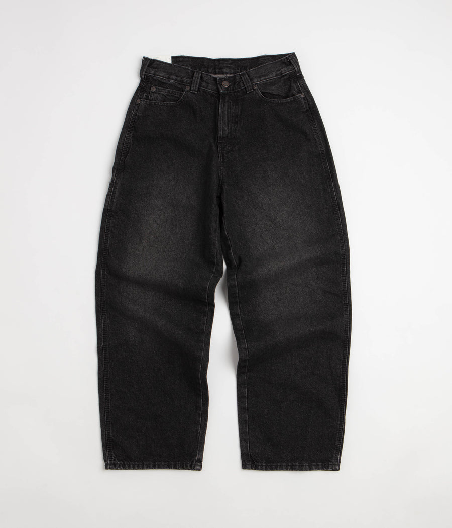 Dickies 958 Baggy Tapered Work Jeans - Black Wash Faded