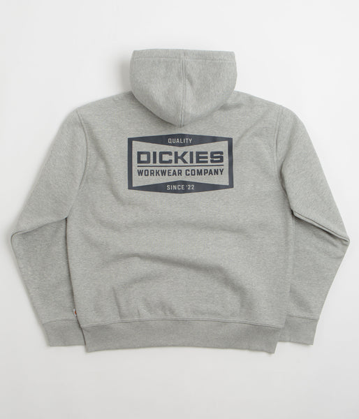 Dickies Bolivar Full Zip Hoodie - Grey Melange | Flatspot