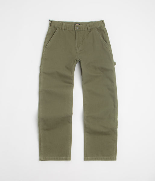 Dickies Carpenter Canvas Pants - Military Green | Flatspot