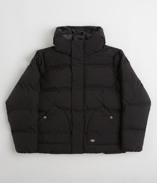 Dickies Eagleville Hooded Puffer Jacket Black Flatspot