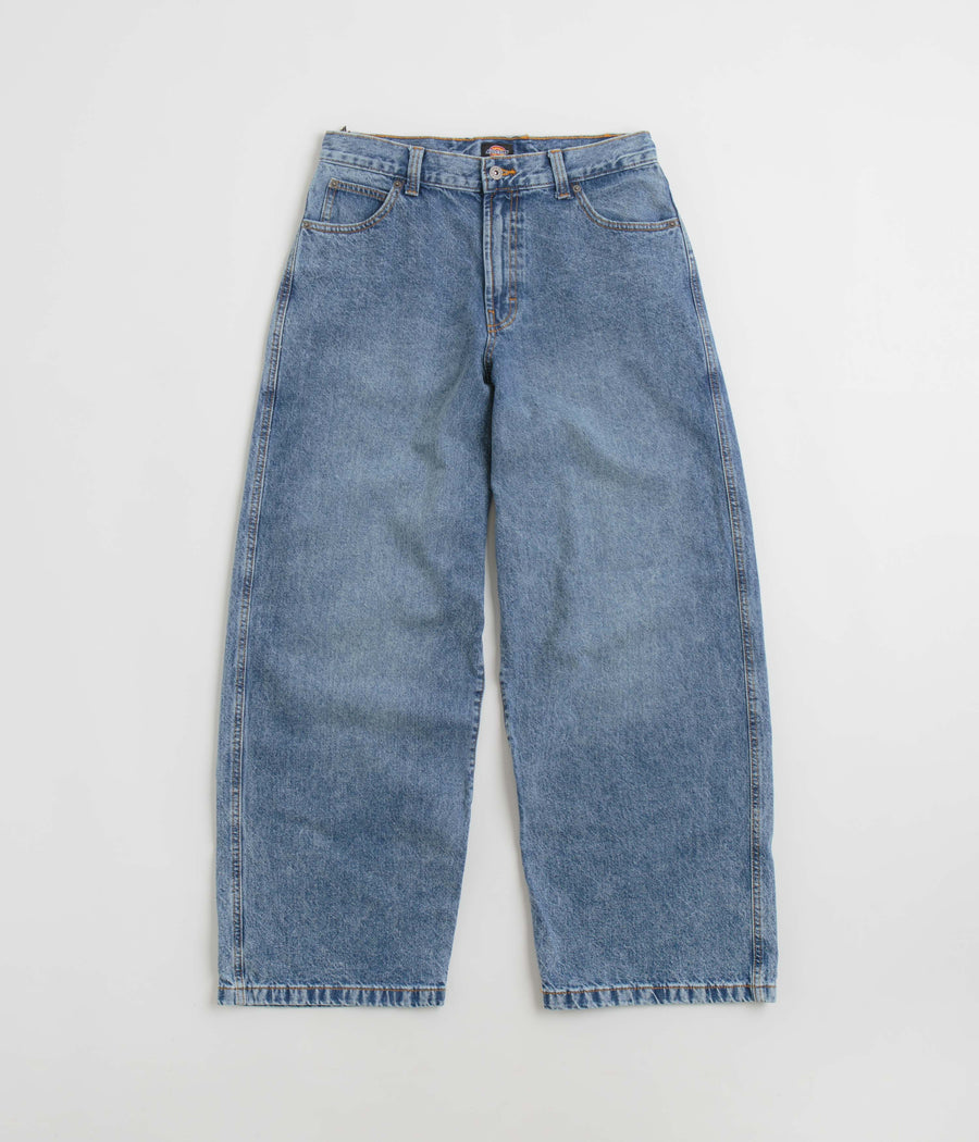 Dickies Loose Wave Jeans in Rinsed Blue and Fade