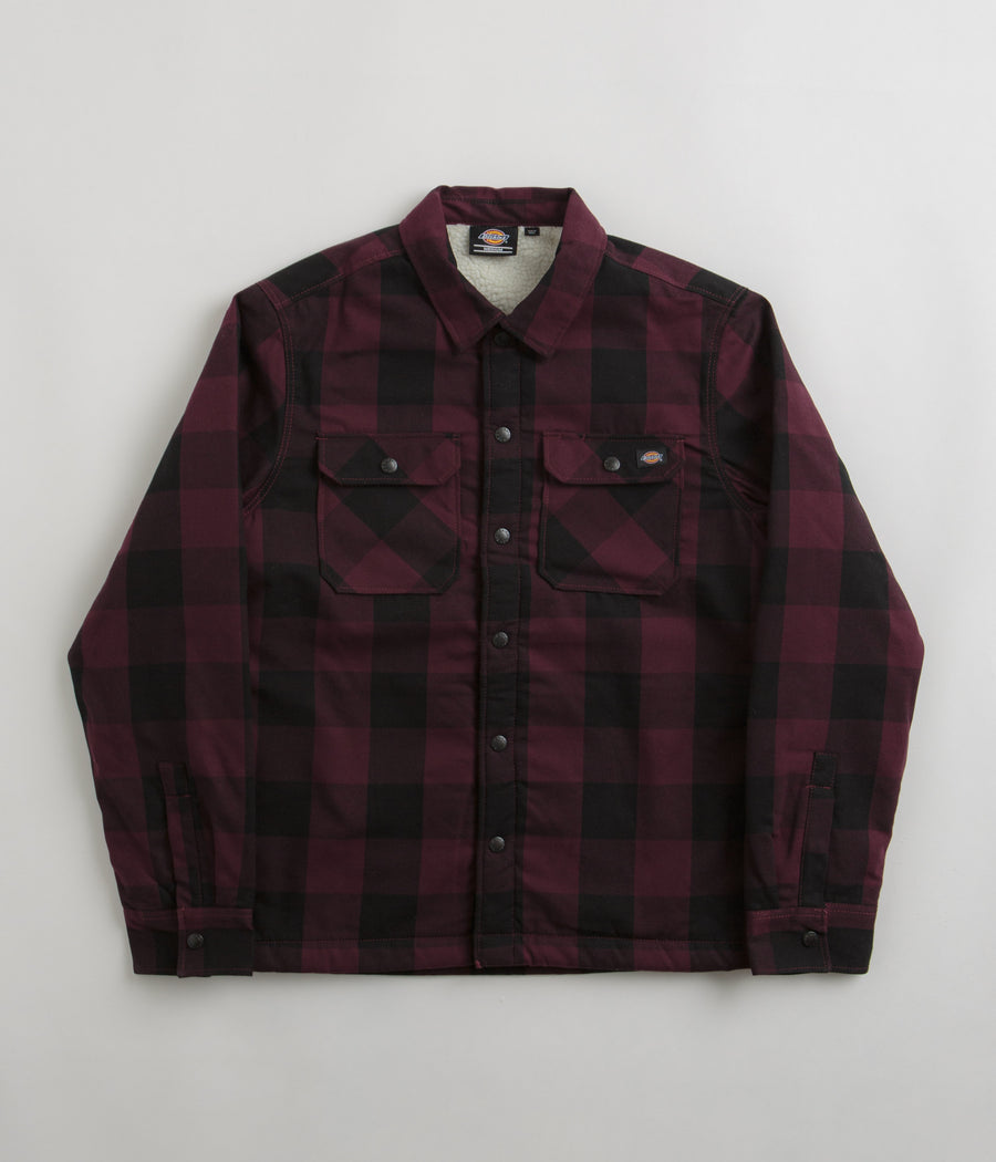 Dickies Sherpa Lined Sacramento Shirt - Maroon
