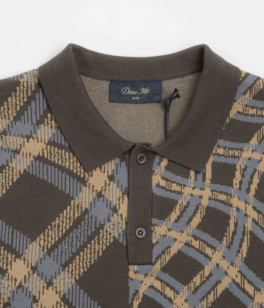 Dime Antique Polo Shirt - Brown Multi | Flatspot