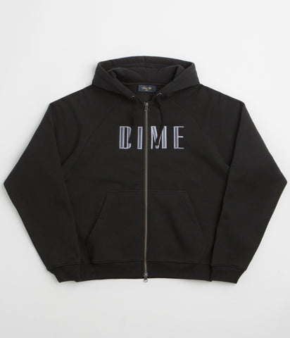 Dime Blocks Full Zip Hoodie - Black | flatspot