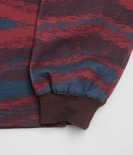 Dime Brushstroke Shirt - Bordeaux | Flatspot