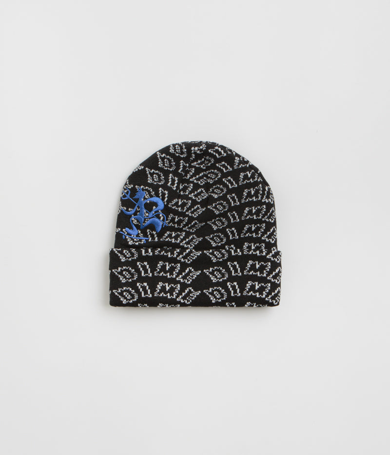 Dime Chopper Fold Beanie in Black