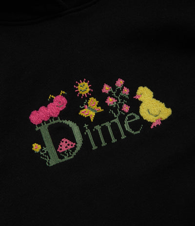 Dime Classic Cross Stitch Hoodie in Black