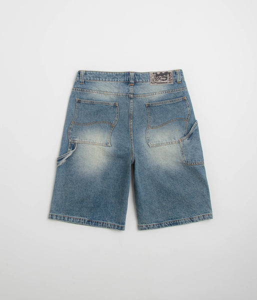 Dime Classic Denim Shorts - Sandblasted Indigo | flatspot