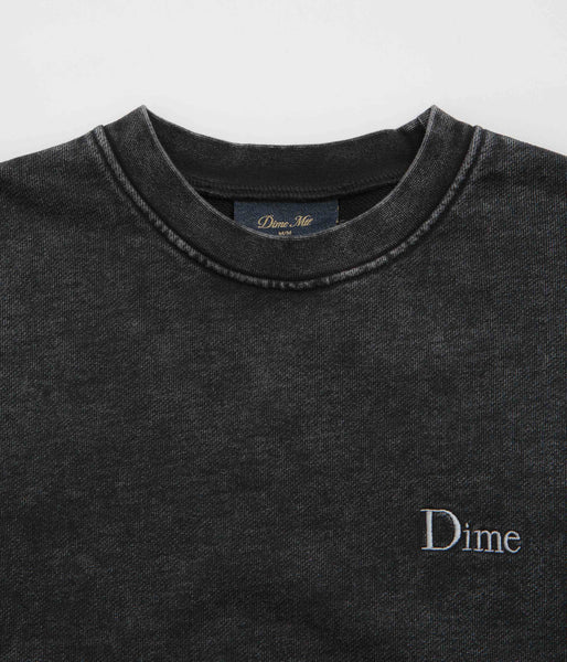 Dime Classic French Terry Crewneck Sweatshirt - Faded Black | flatspot