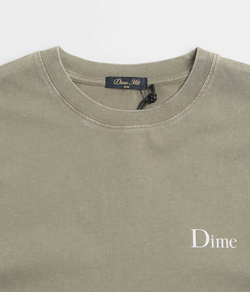 Dime Classic Small Logo T-Shirt - Faded Cement | Flatspot