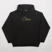 Dime Cursive Hoodie in Black and Gold thumbnail