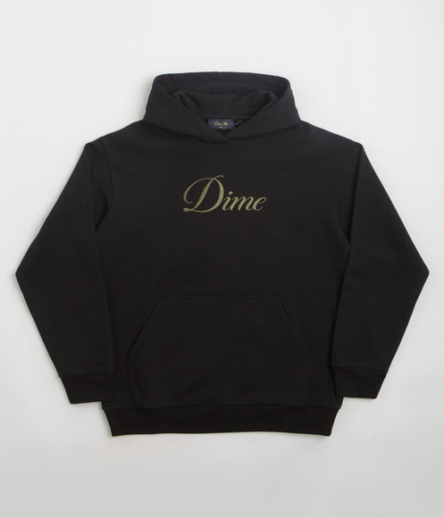 Dime Cursive Hoodie - Black / Gold