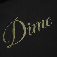 Dime Cursive Hoodie in Black and Gold thumbnail