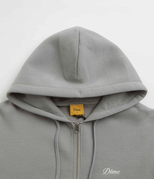 さらなる高みへ【Dime】 LOGO ZIP-HOODIE dime-cursive-zip-hoodie-stone-