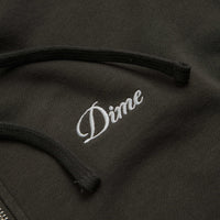 Dime Cursive Zip Hoodie - Vintage Black thumbnail