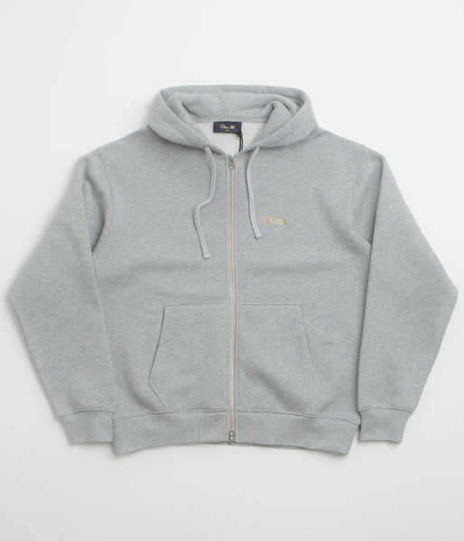 【DIME】 ZIP HOODIE Gray Dime Friends Full Zip Hoodie - Heather Grey | flatspot