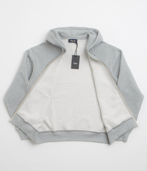 Dime Friends Full Zip Hoodie - Heather Grey | flatspot