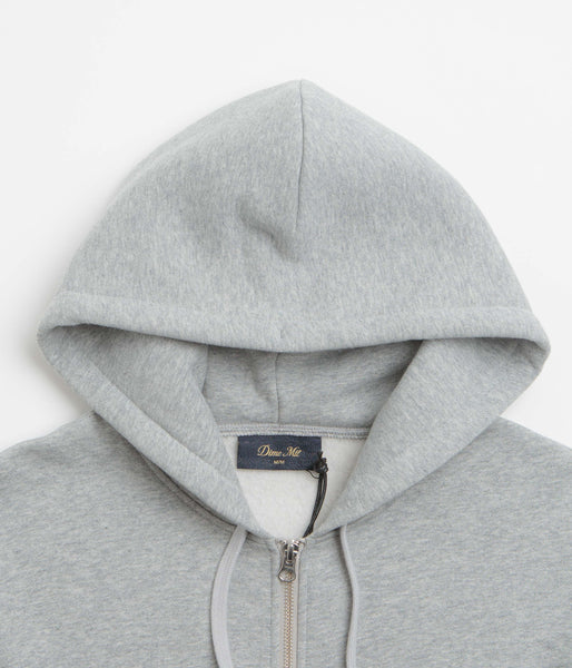 Dime Friends Full Zip Hoodie - Heather Grey | flatspot