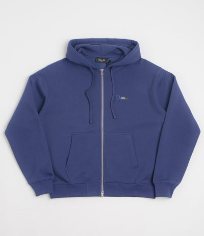 Dime Friends Full Zip Hoodie in Night Blue