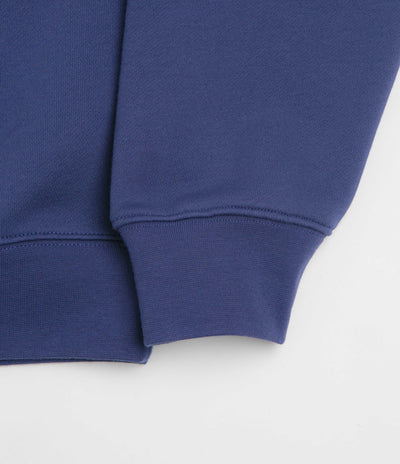 Dime Friends Full Zip Hoodie in Night Blue