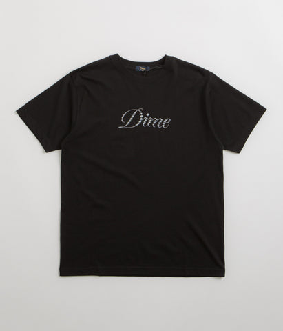 【DIME】 Icy Cursive T-Shirt Indigo Dime Men's Icy Cursive T-Shirt Indigo - Curated Menswear