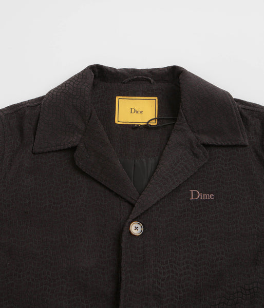 dime-printed-cord-jacket-black