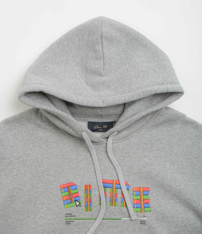 Dime Rar Hoodie in Heather Grey