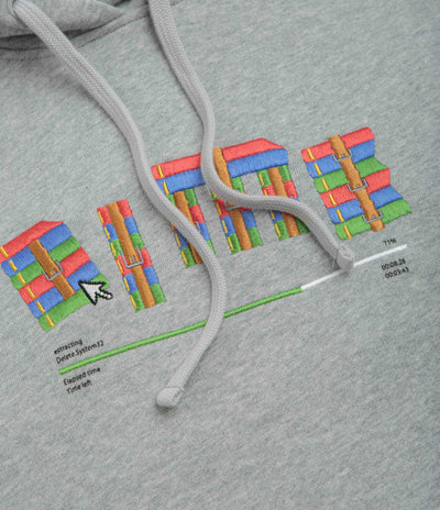 Dime Rar Hoodie in Heather Grey