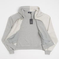 Dime Reverse French Terry Full Zip Hoodie in Heather Grey thumbnail