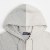 Dime Reverse French Terry Full Zip Hoodie in Heather Grey thumbnail