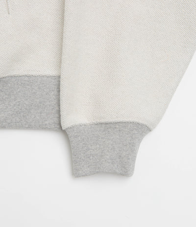 Dime Reverse French Terry Full Zip Hoodie in Heather Grey