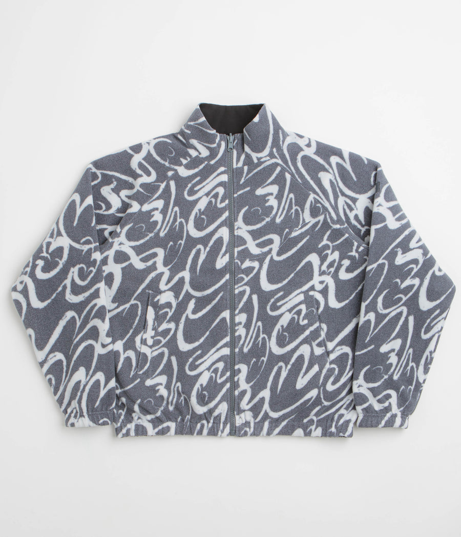 Dime Reversible Chilling Full Zip Fleece - Grey / Black