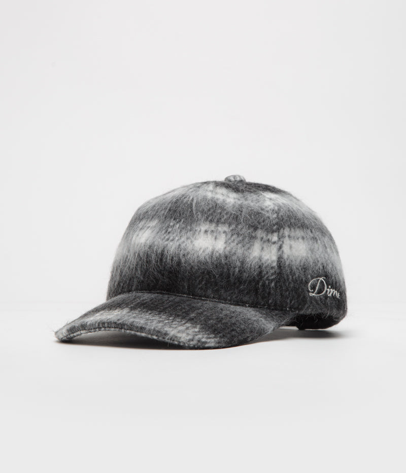 Dime Shaggy Low Pro Cap in Black Plaid