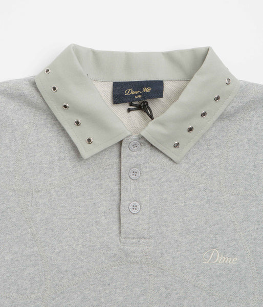 Dime Wave Rugby Shirt - Heather Grey | flatspot