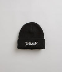 Dungeon Logo Beanie in Black and Glow in the Dark
