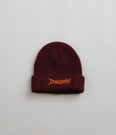 Dungeon Logo Beanie in Burgundy