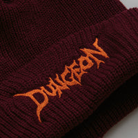 Dungeon Logo Beanie in Burgundy thumbnail