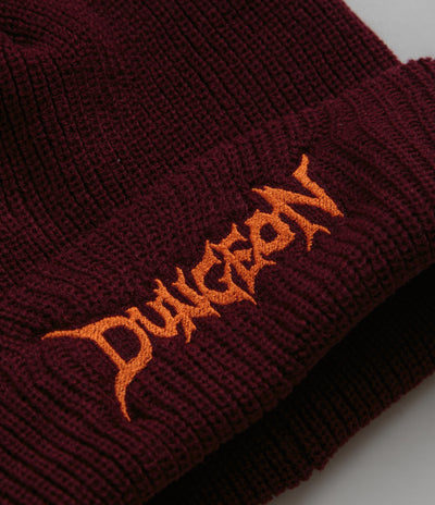 Dungeon Logo Beanie in Burgundy
